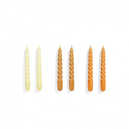 Twisted Candles - Citrus/Light Caramel/Tangarine