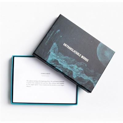 Untranslatable Words Cards